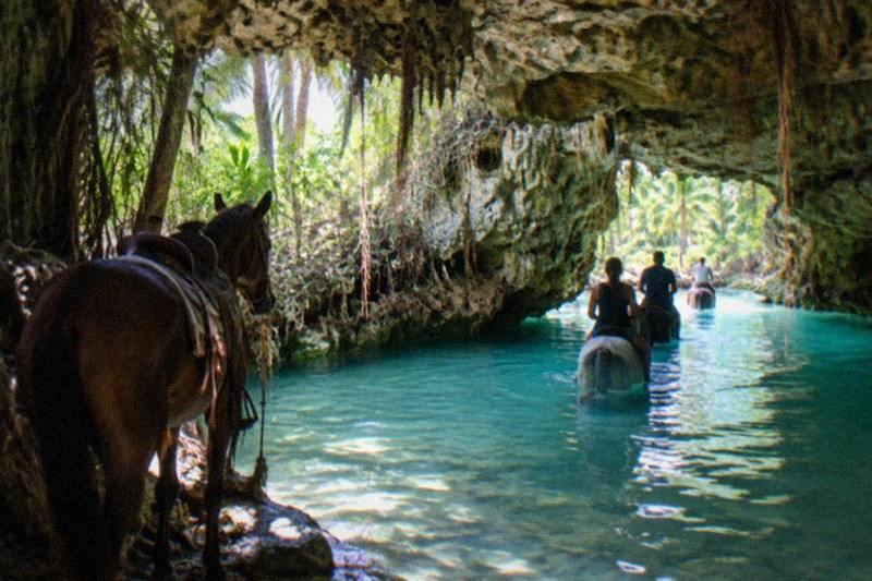 Horseback And ATV, Cave Swim