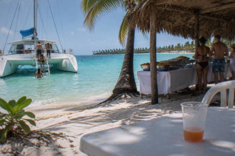 Buffet Lunch, Catamaran To Saona